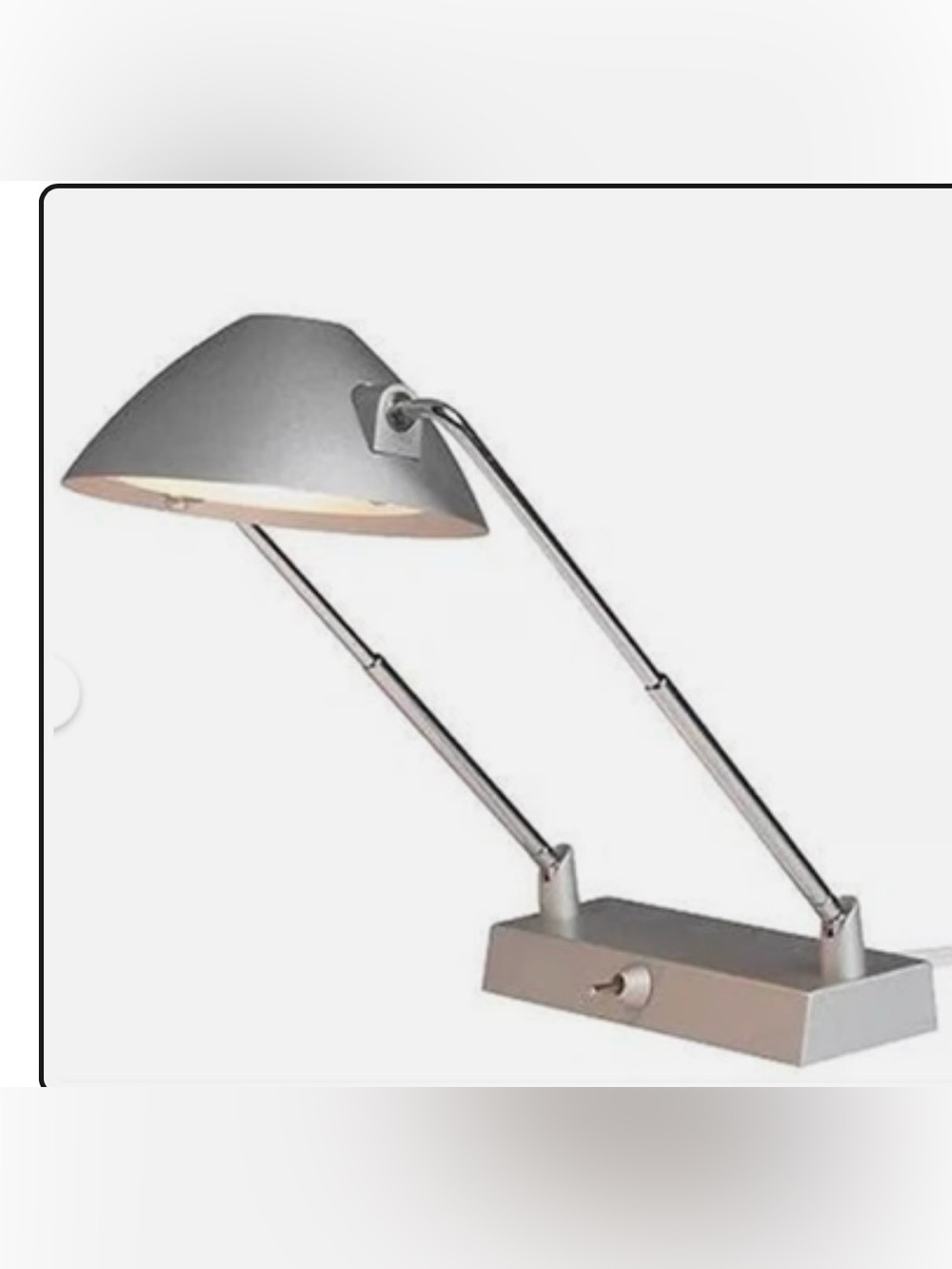 IKEA Magiker Adjustable Desk Bookcase Bookshelf Lamp Silver NEW